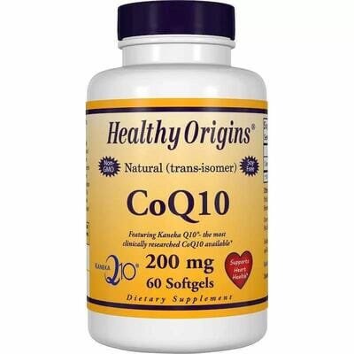 Коензим Q10 Healthy Origins Kaneka Q10 (CoQ10) 200 мг, 60 капсул