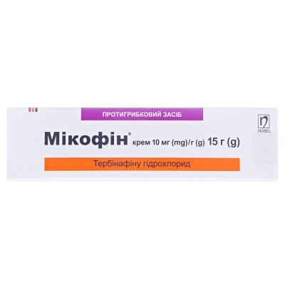 Мікофін крем 10 мг/г по 15 г у тубах