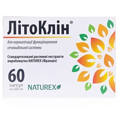 Літоклін капсули по 400 мг №60 (10х6)