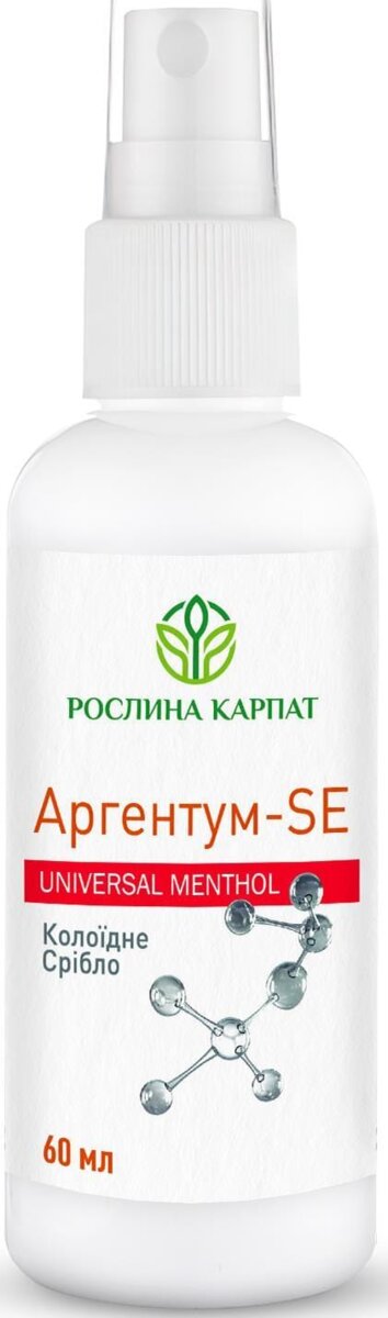 Аргентум-SЕ антисептик Рослина Карпат колоїдне срібло, 60 мл