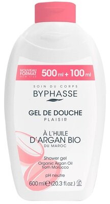 Гель для душу Byphasse Plaisir Органічна Арганова Олія, 600 мл