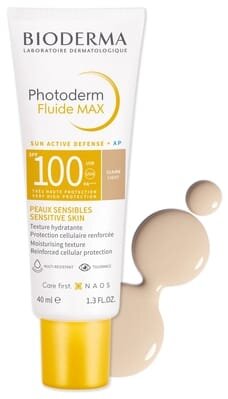 Флюїд для обличчя Bioderma Photoderm Max для обличчя сонцезахисний світлий SPF100, 40 мл