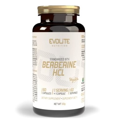 Берберін HCl Evolite Nutrition Berberine HCL 400 мг, 60 капсул