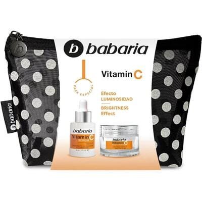 Набір Babaria Вітамін C (крем 50 мл + сироватка 30 мл + косметичка)