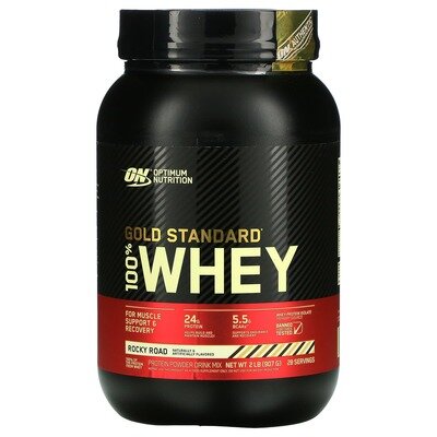 Протеїн Optimum Nutrition Gold Standard 100% Whey, шоколад-фундук, 908 г