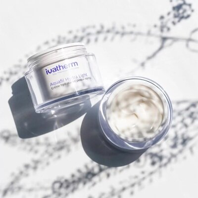 Крем для обличчя Ivatherm Aquafil Hydra Light зволожуючий для чутливої шкіри нормального та комбінованого типу, 50 мл