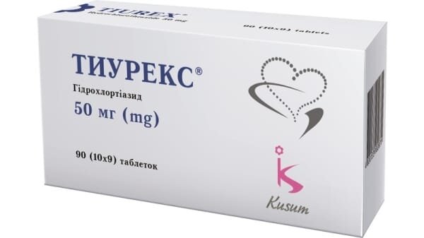 Тиурекс таблетки по 50 мг №90 (10х9)