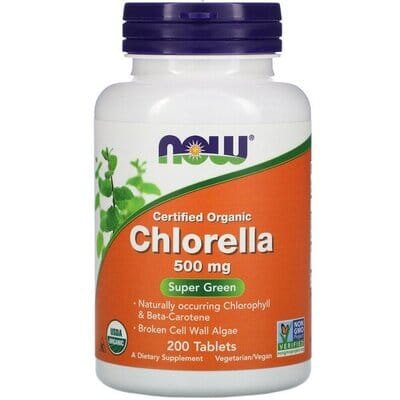 Хлорела NOW Chlorella Organic 500 мг таблетки №200