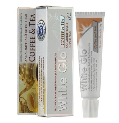 Зубна паста White Glo для любителів кави та чаю, 24 г