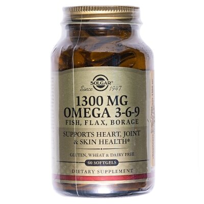Омега 3-6-9 Solgar Omega 3-6-9 1300 мг м'які капсули №60