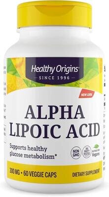 Альфа-ліпоєва кислота Healthy Origins Alpha Lipoic Acid 300 мг, 60 капсул