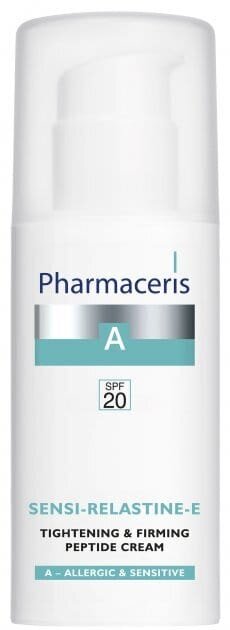 Крем для обличчя Pharmaceris A Sensi-Relastine-Е SPF20 підвищує пептидний тонус і пружність шкіри, 50 мл