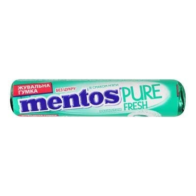Жувальна гумка Mentos Pure Fresh зі смаком М'яти, 15,75 г