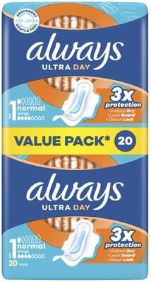 Прокладки гігієнічні Always Ultra Day Normal, 4 краплі, 1 розмір, 20 шт