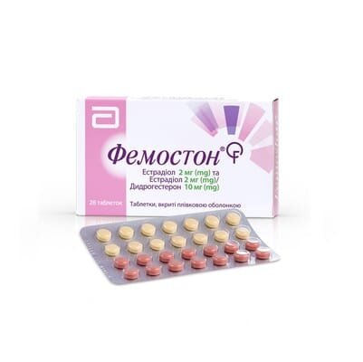 Фемостон таблетки, в/плів. обол. 2 мг/10 мг №28