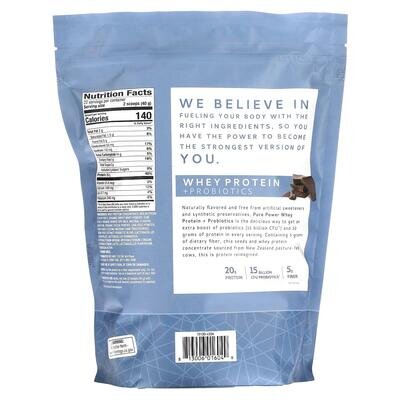Сироватковий протеїн + пробіотики Dr. Mercola Whey Protein + Probiotics смак шоколаду, 880 г