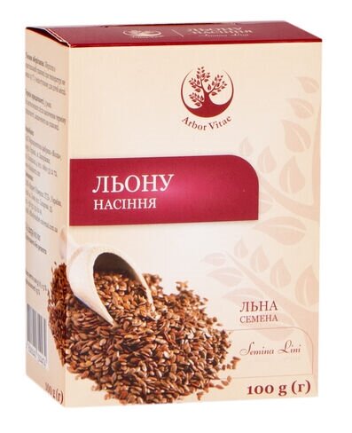 Льону насіння по 100 г у пач. з внут. пак.