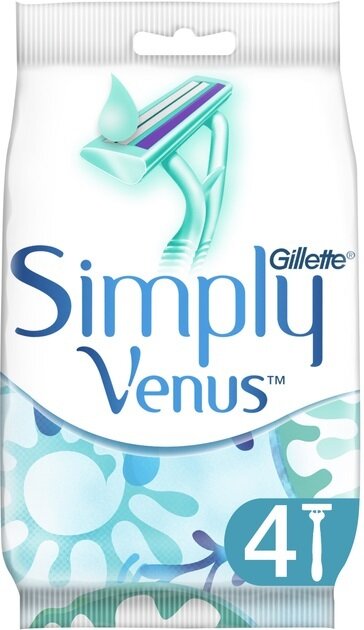 Бритви Simply Venus 2 одноразові жіночі, 4 шт