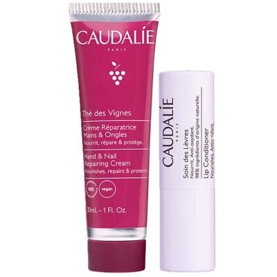 Набір Caudalie The Des Vignes Lip & Hand Duo (Кондиціонер для губ 4.5г, Крем для рук 30мл)