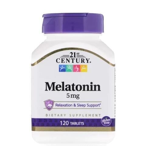 Мелатонін 21st Century Melatonin 5 мг, 120 таблеток