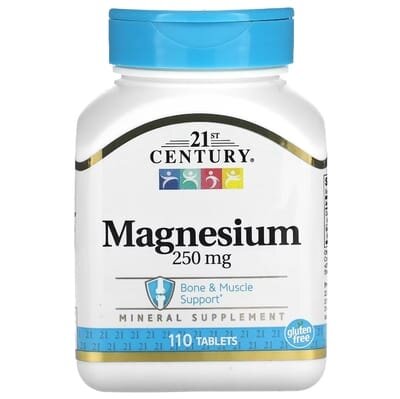Магній 21st Century Magnesium 250 мг, 110 таблеток