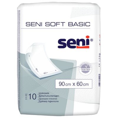 Пелюшки Seni Soft Basic одноразові гігієнічні 90х60 см, 10 шт