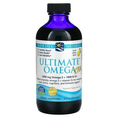 Омега Nordic Naturals Ultimate Omega Xtra лимонний смак, 237 мл