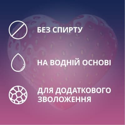 Інтимний гель-змазка Contex Romantic з ароматом полуниці (лубрикант), 100 мл