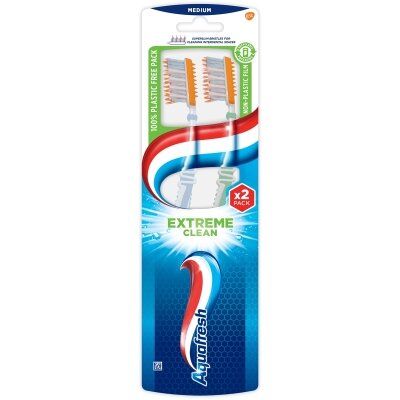 Зубна щітка Aquafresh Extreme Clean Medium 1+1