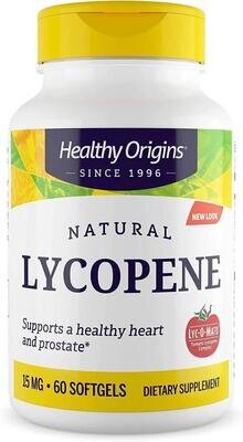 Лікопін Healthy Origins Natural Lycopene 15 мг, 60 гелевих капсул