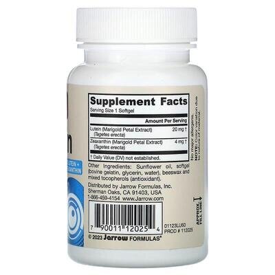 Лютеїн Jarrow Formulas Lutein 20 мг, 60 капсул