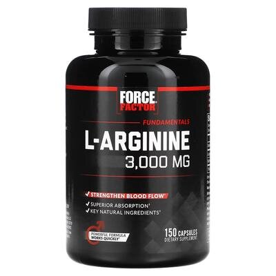 L-аргінін Force Factor L-Arginine, 150 капсул