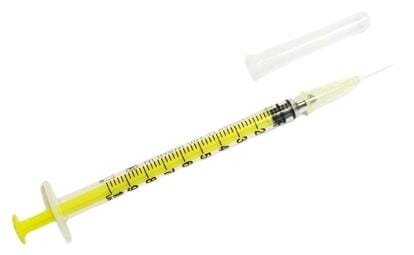 Шприц інсуліновий 1 мл U-100 Alexpharm 27G (0.4 x 13 мм) з голкою, 1 штука
