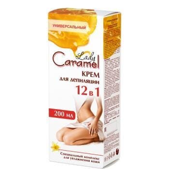 Крем Lady Caramel для депіляції тіла 12 в 1, 200 мл