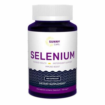 Селен Sunny Caps Selenium 50 мкг, 100 капсул