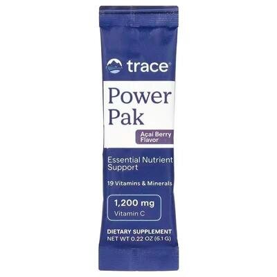 Електроліти Trace Minerals Electrolyte Stamina Power Pak зі смаком ягоди асаї, 30 пакетів