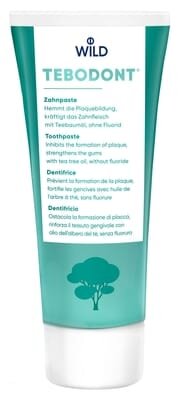Зубна паста Dr. Wild Tebodont з олією чайного дерева (Melaleuca Alternifolia) без фториду, 75 мл