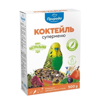 Корм для декоративних птахів Природа PR740030 Коктейль Суперменю, 500 г