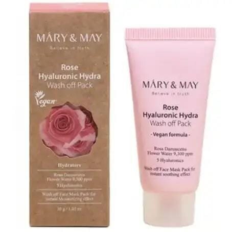 Маска Mary&May очищуюча з екстрактом троянди та гіалуронової кислоти, 30 г
