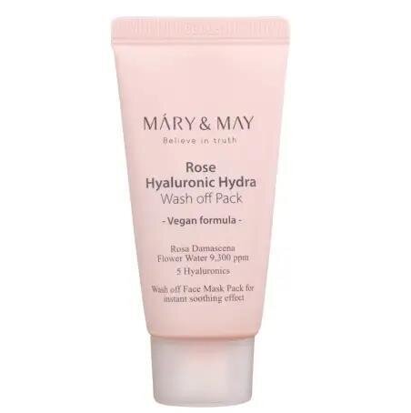Маска Mary&May очищуюча з екстрактом троянди та гіалуронової кислоти, 30 г