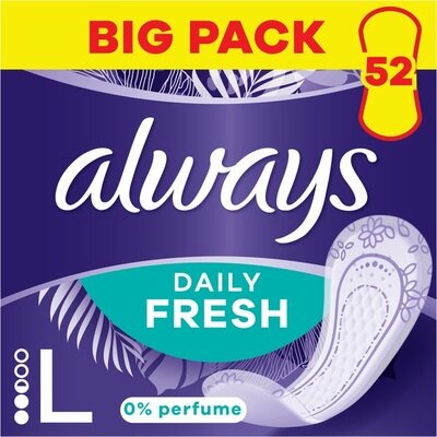 Прокладки щоденні Always Daily Fresh Long без запаху, 52 штук