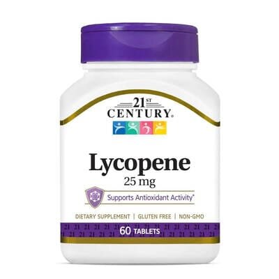 Лікопін 21st Century Lycopene 25 мг таблетки №60