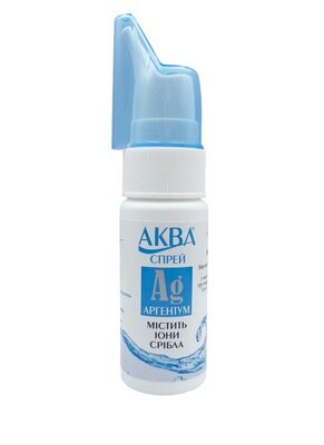 Аква Спрей Аргентум спрей наз. 0.9 % по 50 мл у флак.
