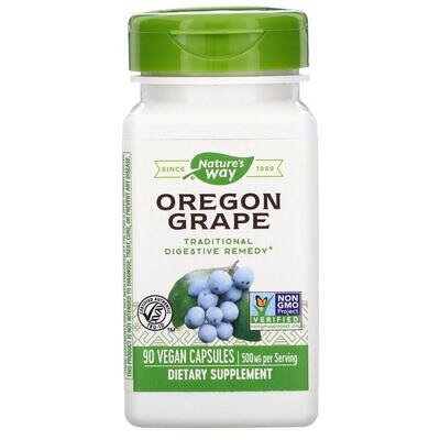 Орегонського винограду корінь Nature's Way Oregon Grape 500 мг, 90 капсул