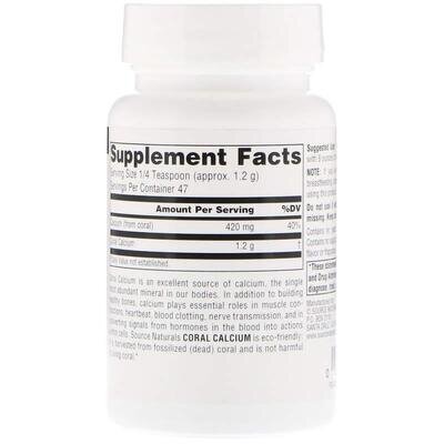 Кораловий кальцій Source Naturals Coral Calcium порошок, 56,7 г