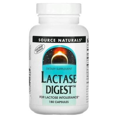 Лактаза Source Naturals Lactase Digest, 180 капсул