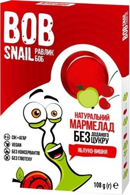 Мармелад Bob Snail Jelly яблучно-вишневий, 108 г