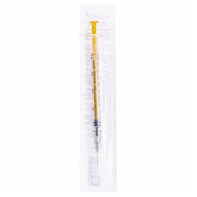 Шприц 1 мл IGAR трикомпонентний з голкою 27G х 1/2 "(0,4 х 13 мм), 1 штука