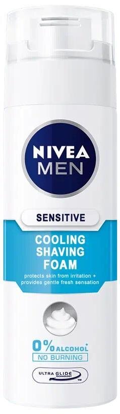 Піна для гоління Nivea Men Sensitive Cool Охолоджуюча для чутливої шкіри (88541), 200 мл