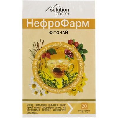 НефроФарм Solution Pharm фіточай по 1,5 г №20 у філ.-пак.